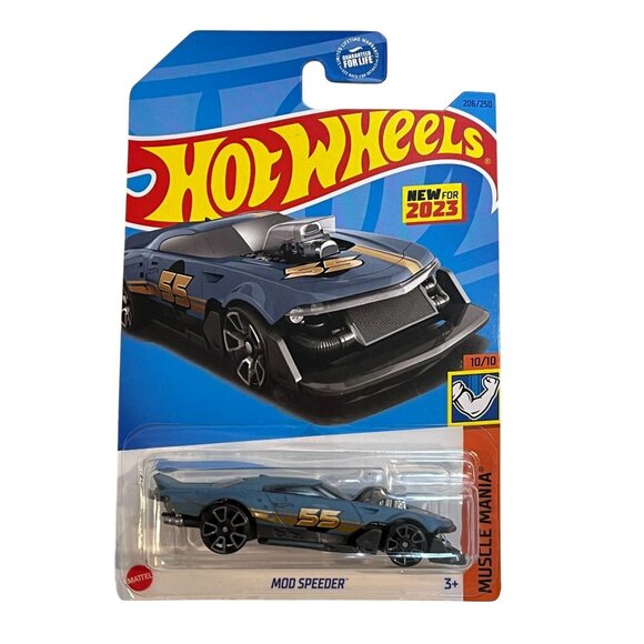 Hot Wheels Mod Speeder 2023 Muscle Mania Black Gold 1:64 Diecast Collectible - Picture 1 of 9